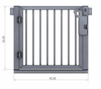Outdoor Elevator 36" Picket Style Gate